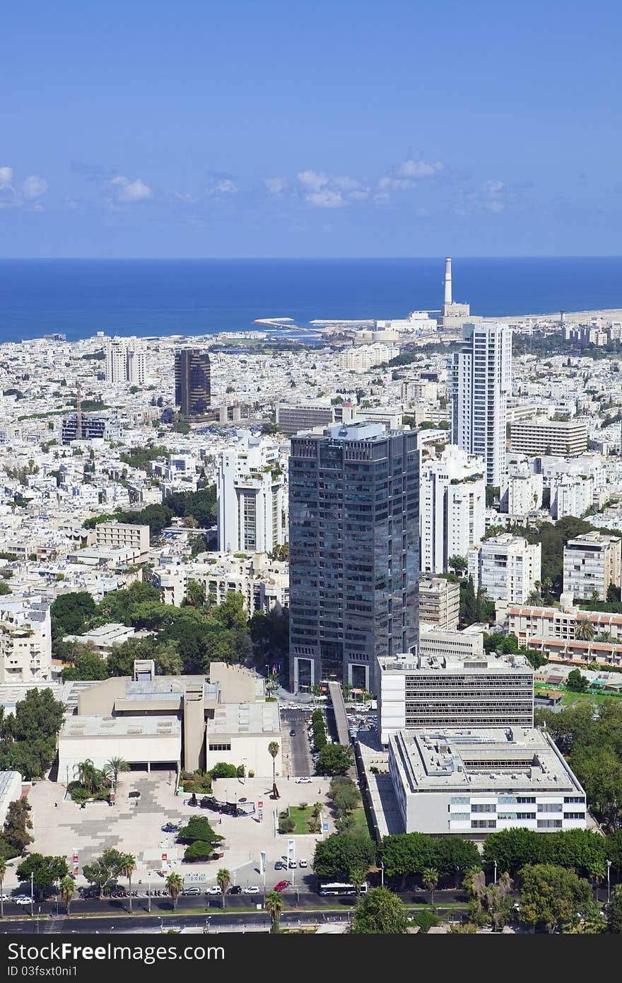 Tel Aviv  skyline / Aerial view of  Tel Aviv. Tel Aviv  skyline / Aerial view of  Tel Aviv