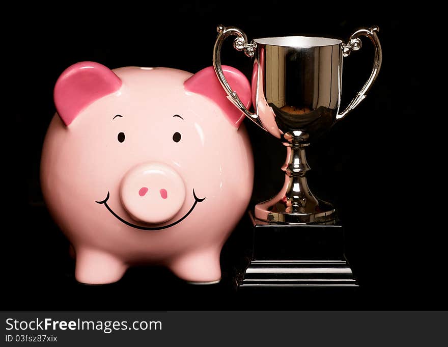 Piggybank With Trophy