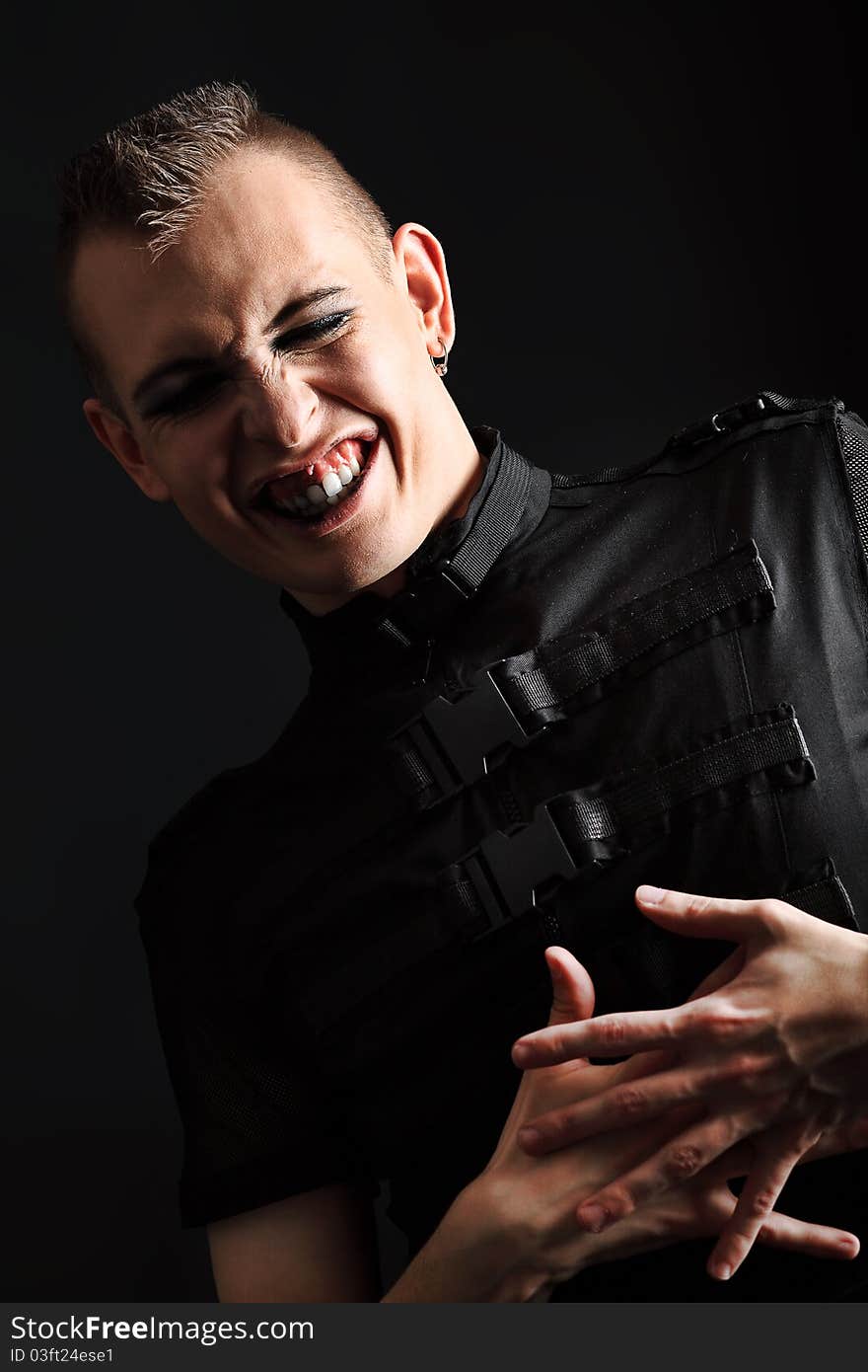 Laughing skinhead