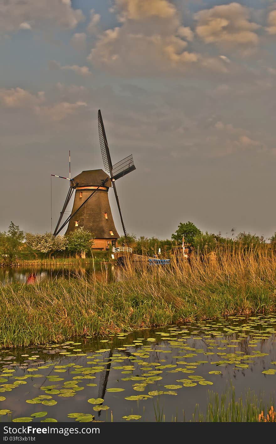 Windmills in Kinderdijk, Netherlands