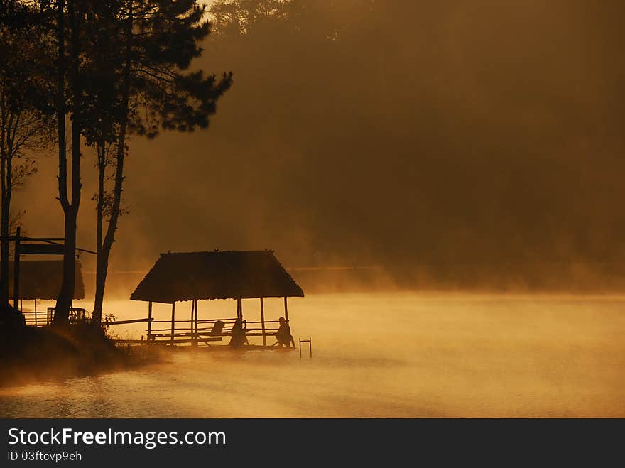 Morning in Pang-Ung, Mae Hong Son, Thailand