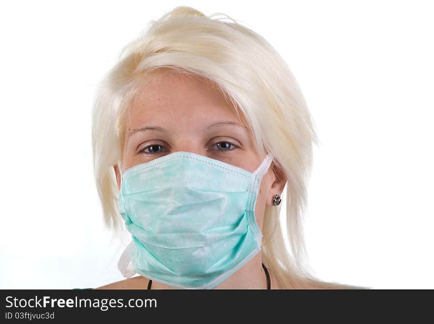 Young medical worker with mask