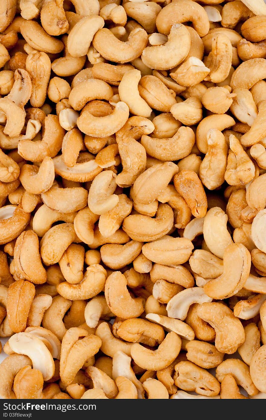 Salted Cashews Background