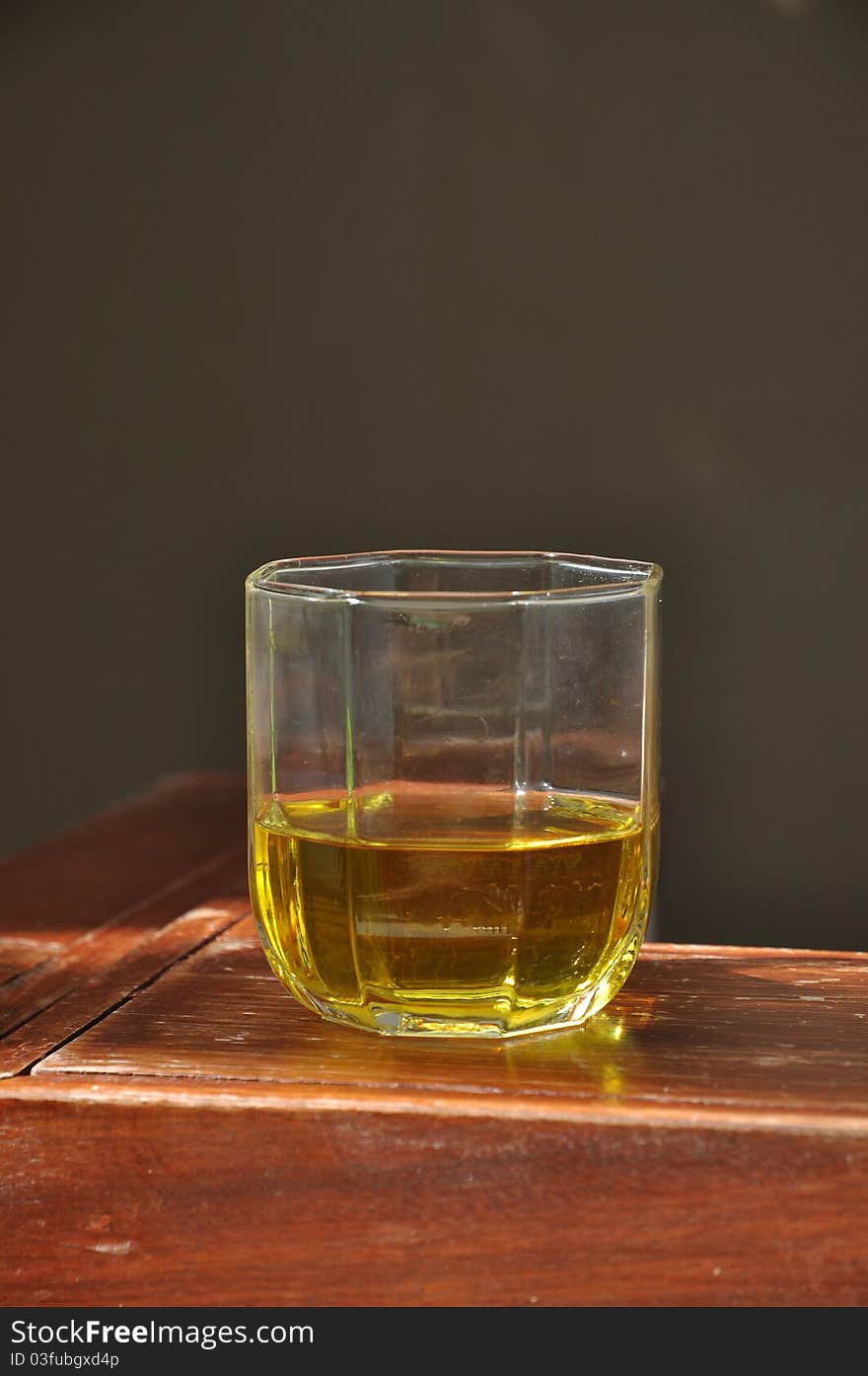 Sweet Yellow Water Glass Half