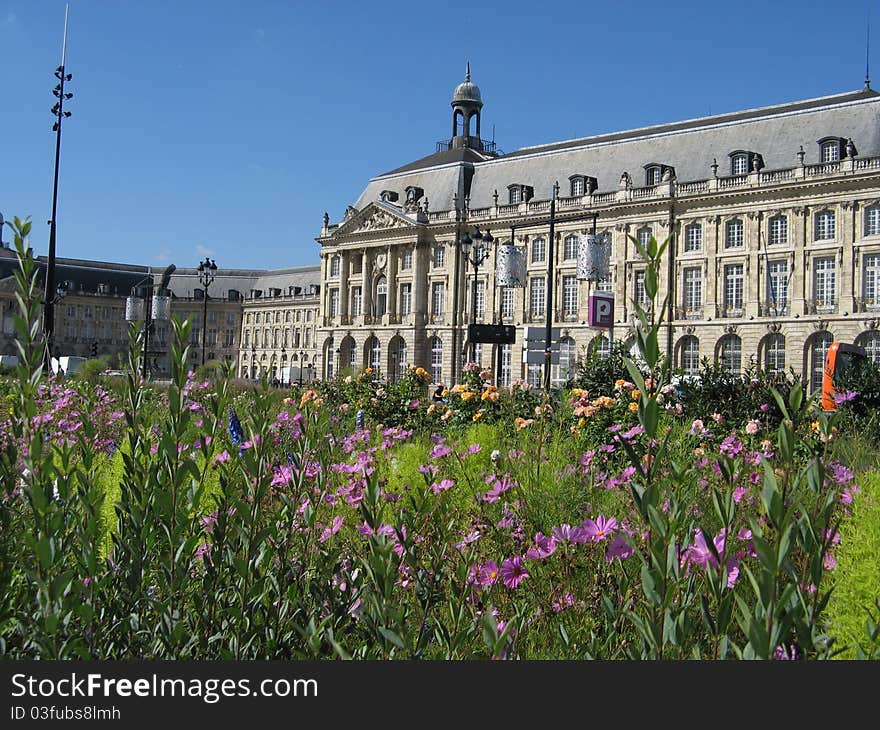 Square de la Bourse in Bordeaux, France