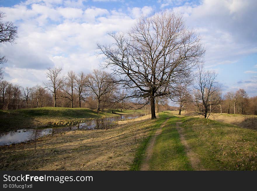 Spring landscape that we see every year. Spring landscape that we see every year