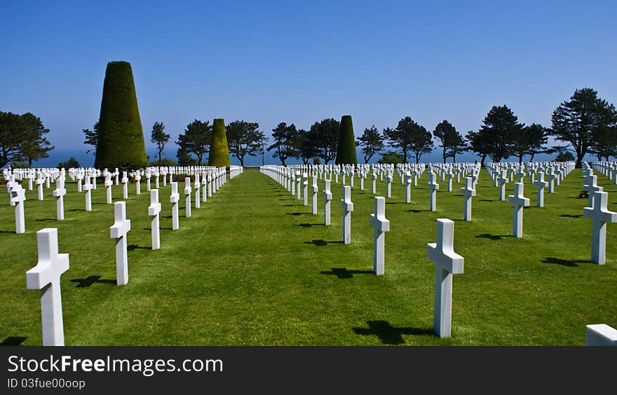 Soldier Cemetery In Normandy