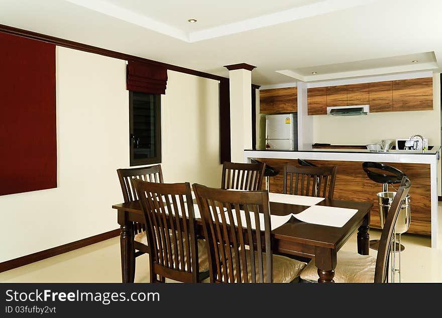 Shot of stylish modern kitchen interior