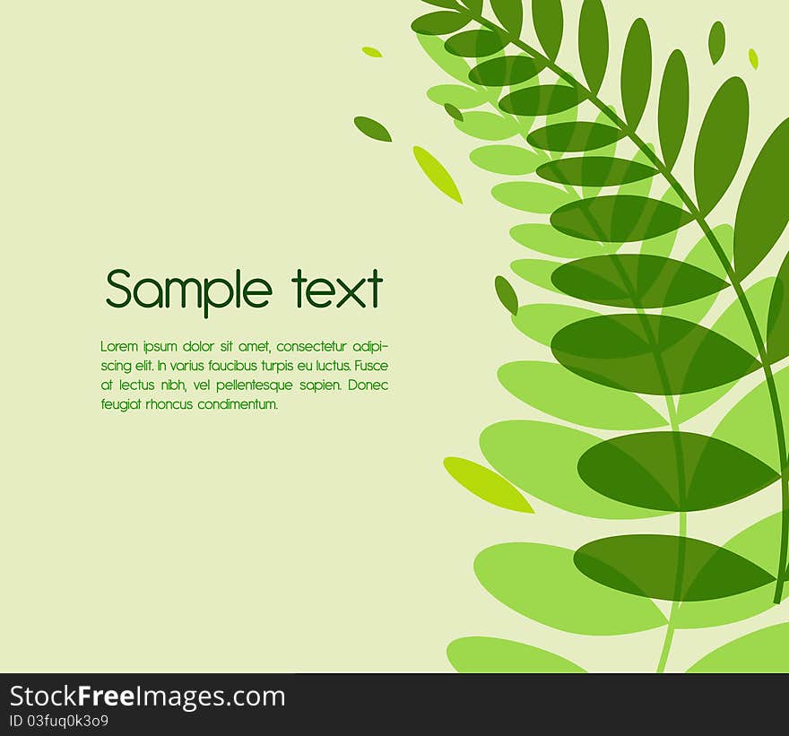 Abstract background with green leafs. Abstract background with green leafs