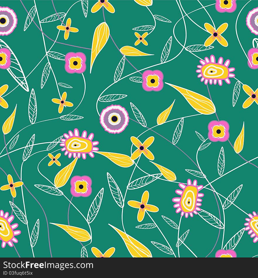 Abstract background with fantastic flowers. Abstract background with fantastic flowers