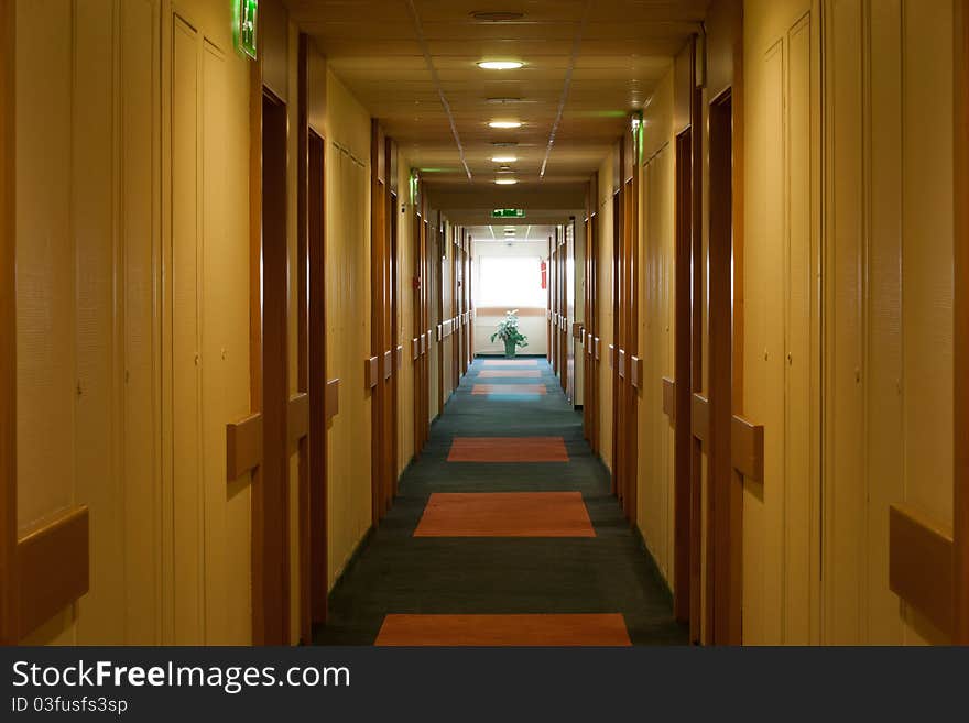 Corridor in the hotel