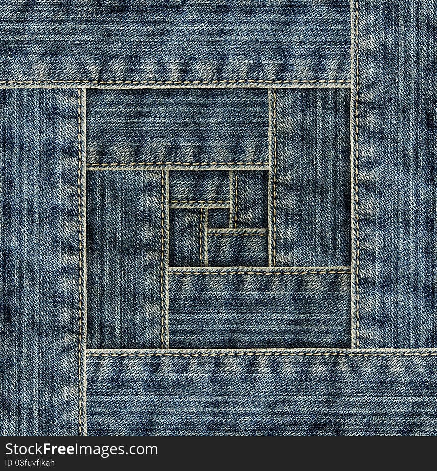 Frame of jeans for design. Frame of jeans for design