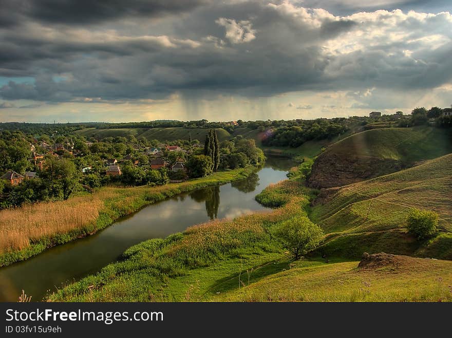 River And Hills