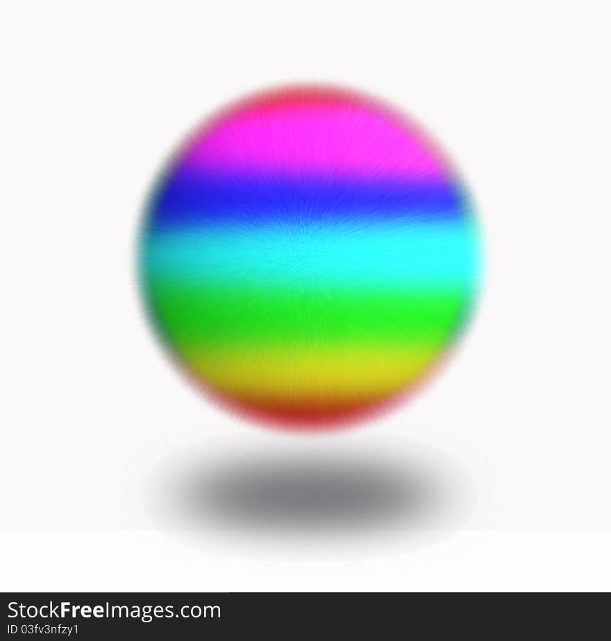 3d colorful ball isolated on white background. 3d colorful ball isolated on white background