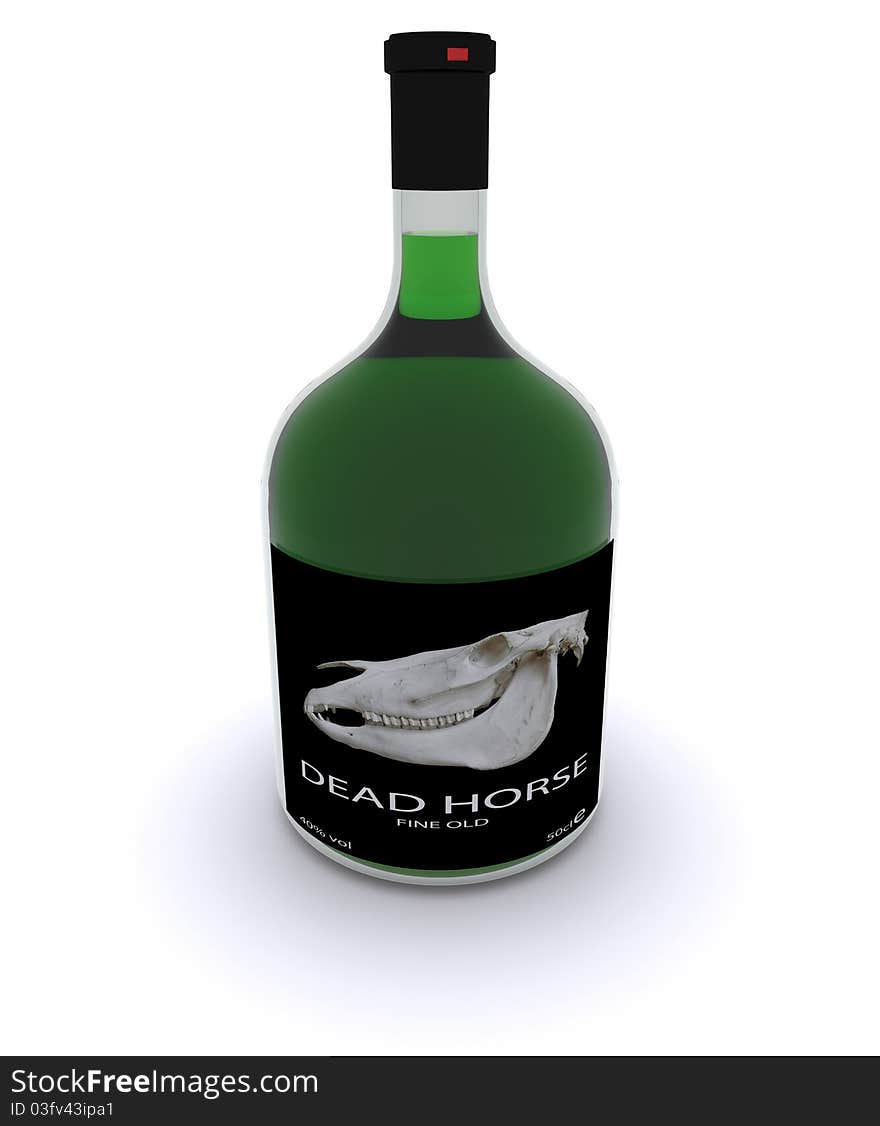 Concept of alcohol DEAD HORSE