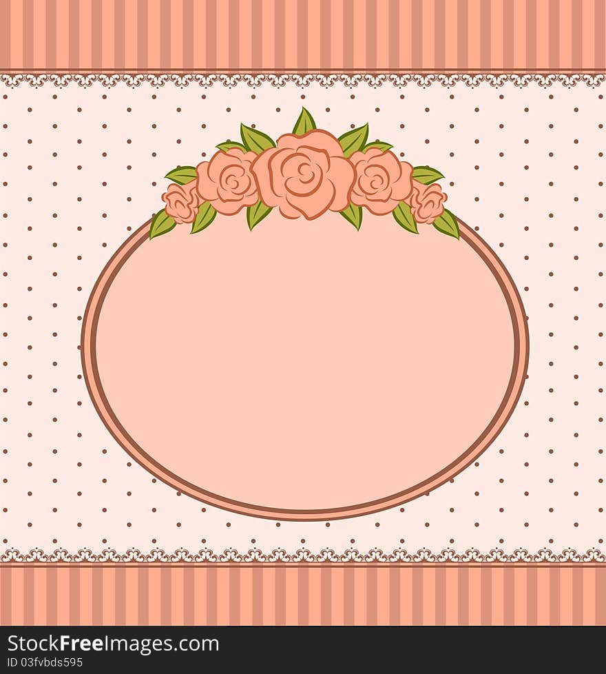 Background with beautiful roses, illustration. Background with beautiful roses, illustration