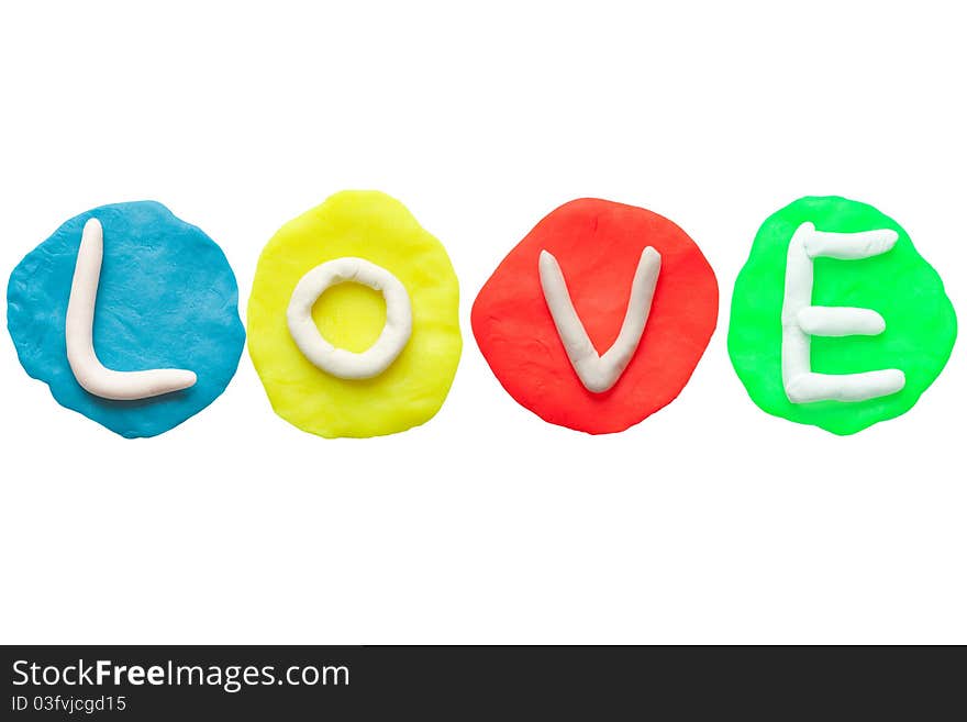 LOVE From Plasticine And Clay