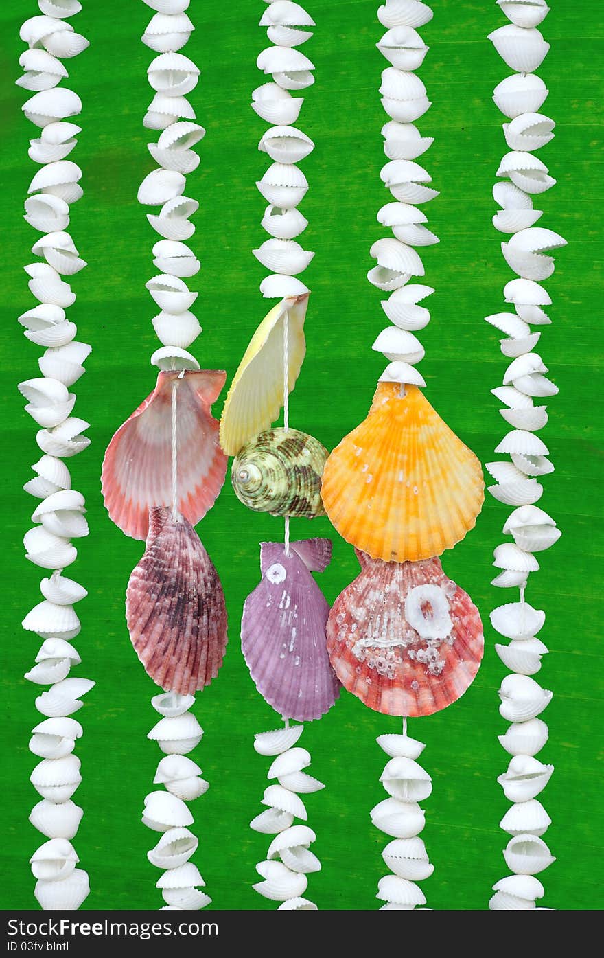 Sea Shell curtain in Chonburi, Thailand.