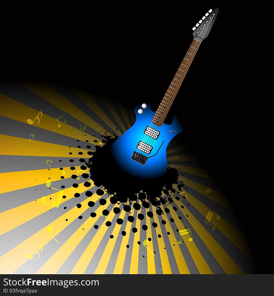 Abstract music background. Clip-art