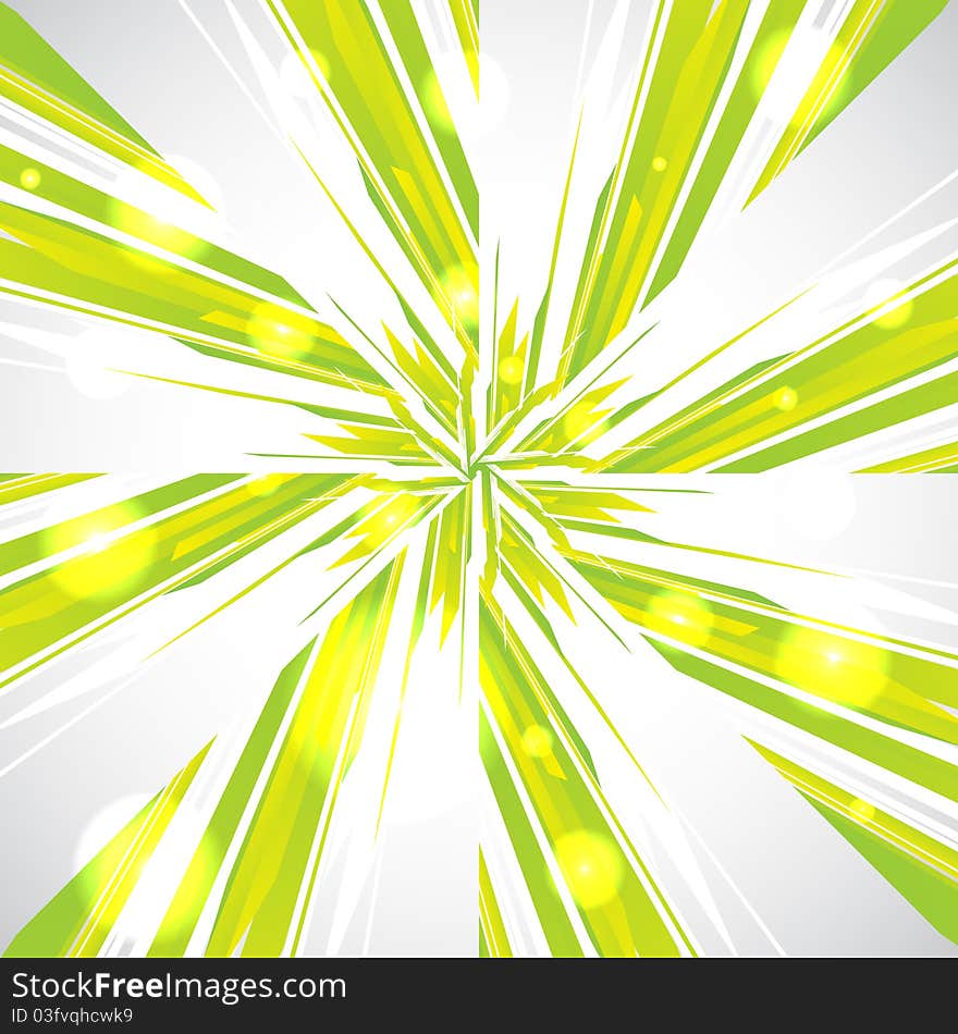 Green Abstract Composition