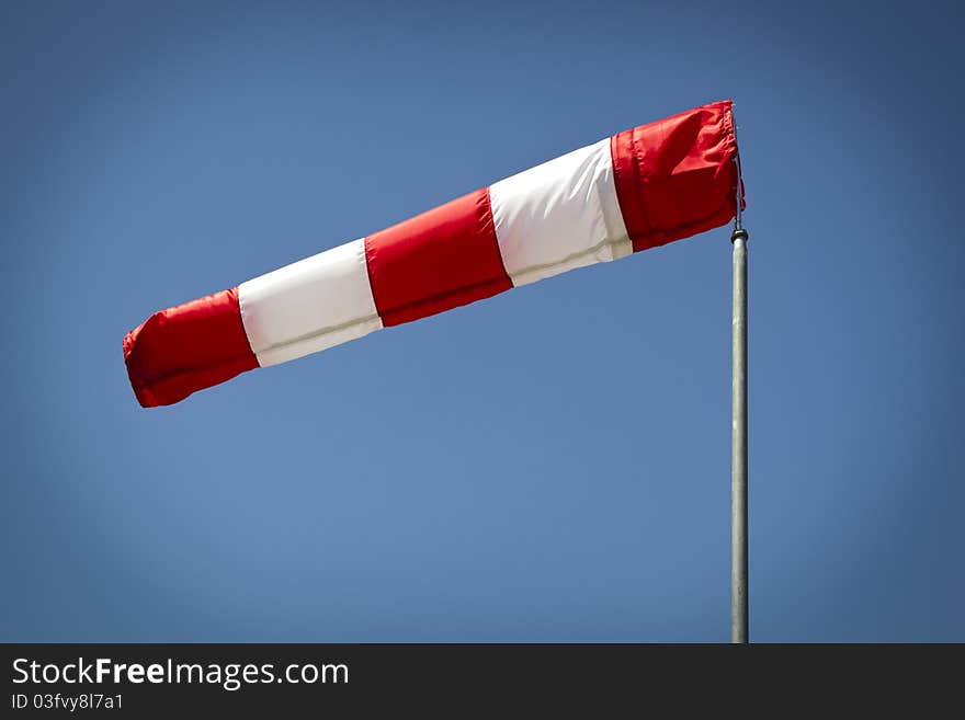 Shot of a windsock with artificial vignetting