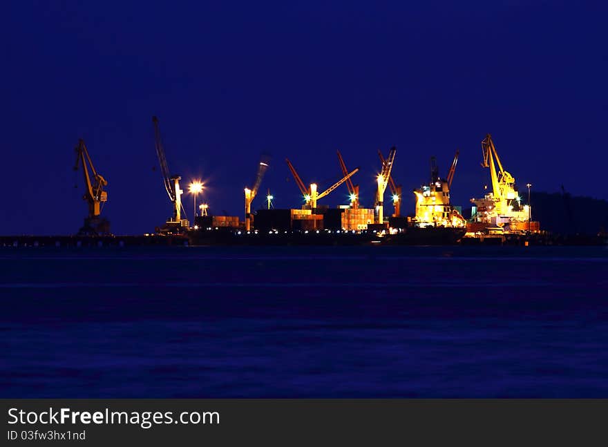 SRIRACHA harbor in the evening