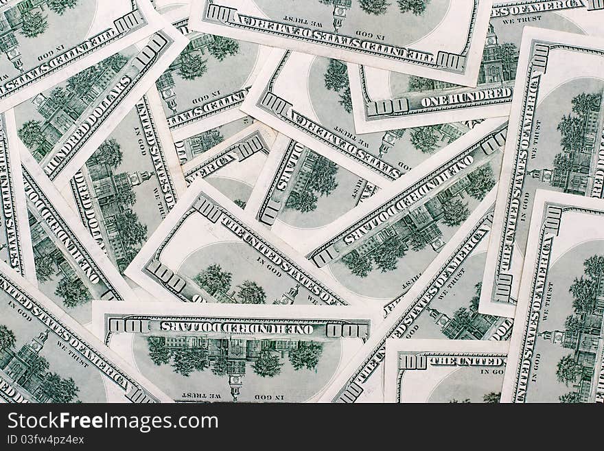 American dollars background