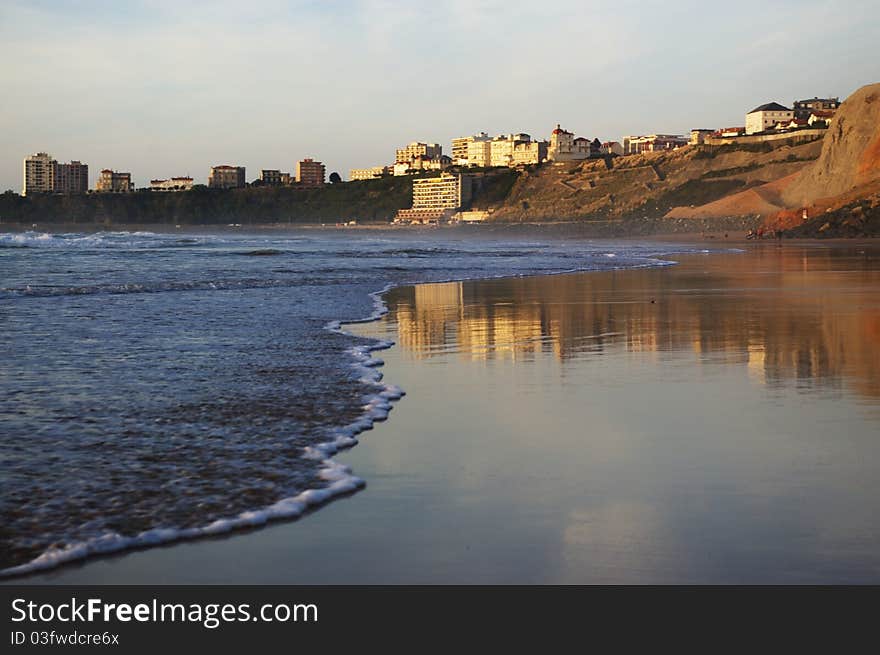 Coast view of Biarizz