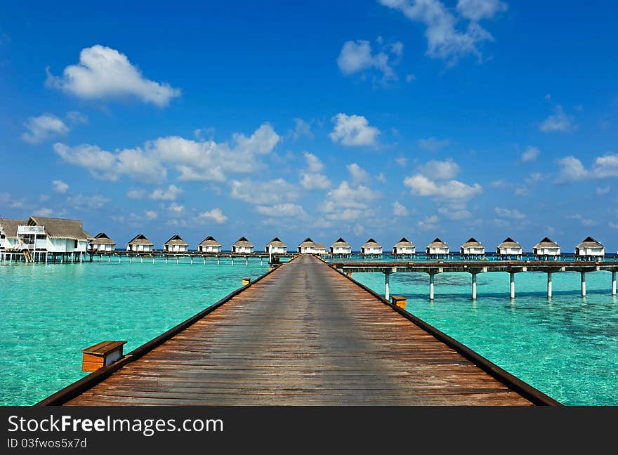 Maldive water villa - bungalows