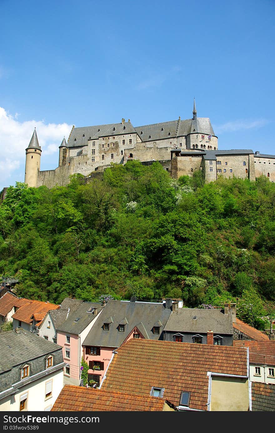 Beautiful Vianden Castle in Luxembourg