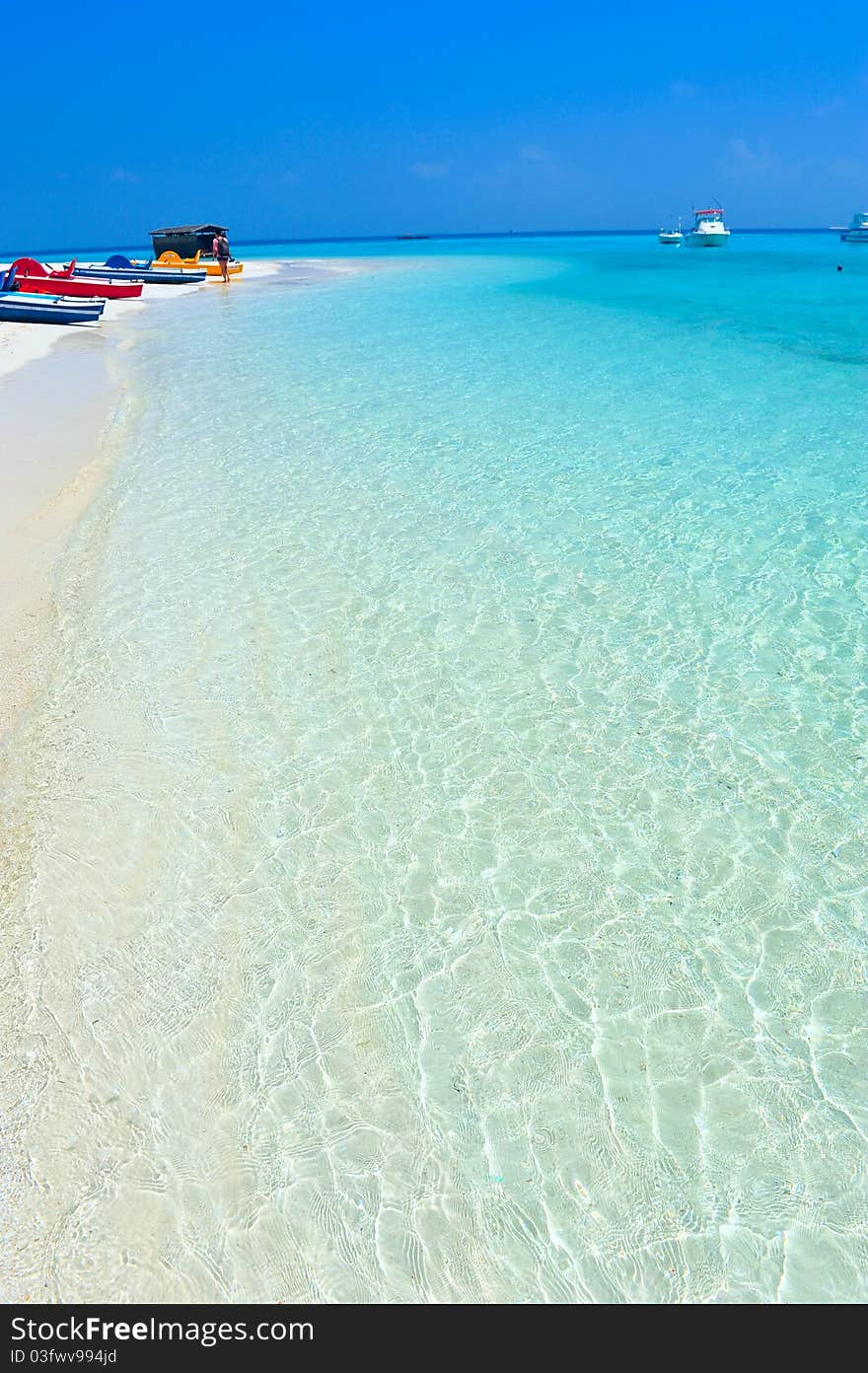 Maldives white beach