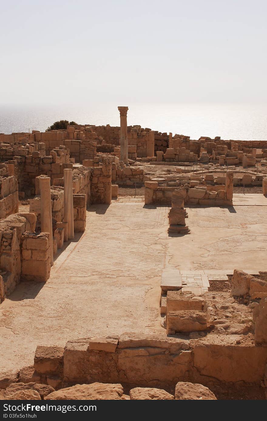 Old Roman ruins (Kourion, Cyprus )