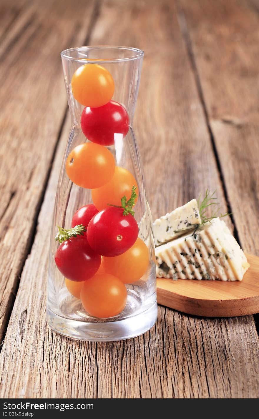 Cherry Tomatoes And Blue Cheese