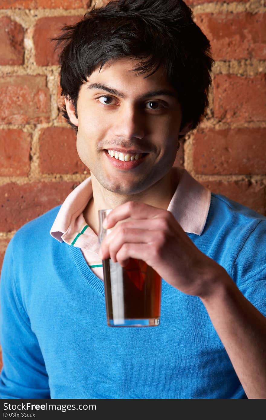 Portrait of young man smiling