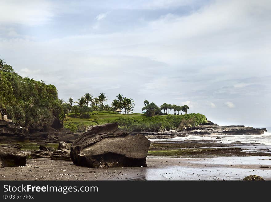 Beautiful view of balinese beach