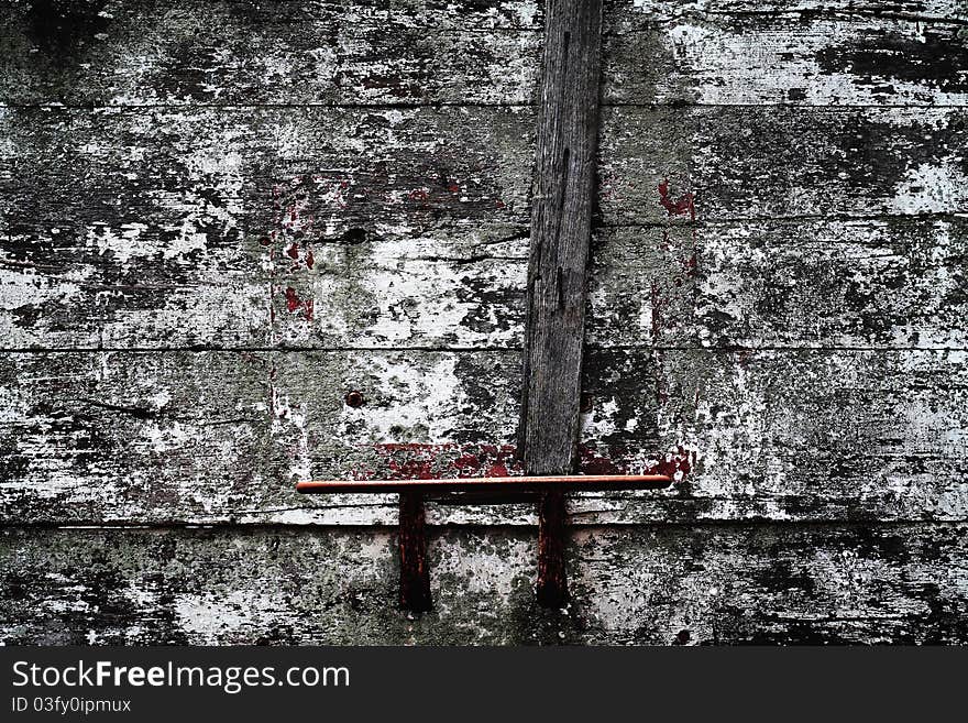 Basketball Hoop On old wood background. Basketball Hoop On old wood background