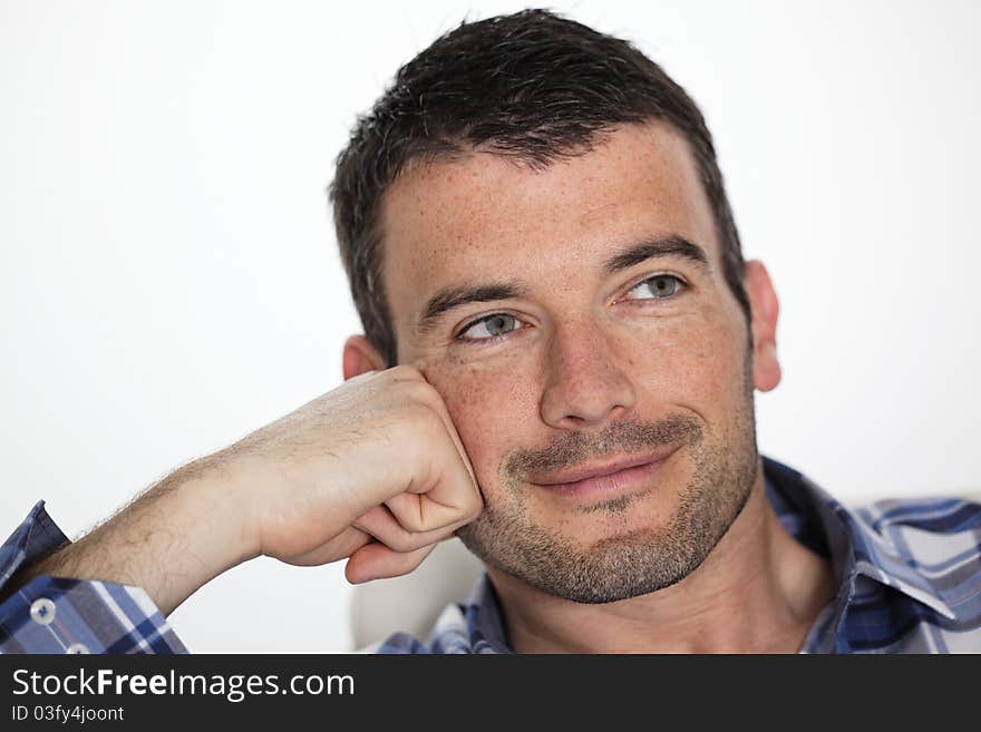 Portrait of young beautiful man. Portrait of young beautiful man