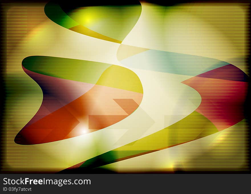 Abstract dark template with colorful shapes. Abstract dark template with colorful shapes