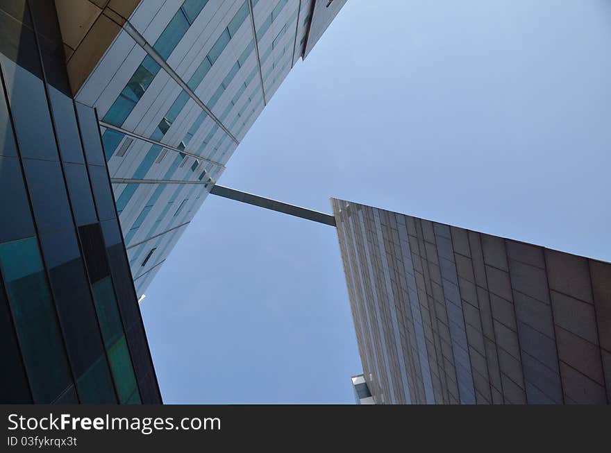 This was the exterior surface of a modern building, shot in Shanghai, China. This was the exterior surface of a modern building, shot in Shanghai, China.