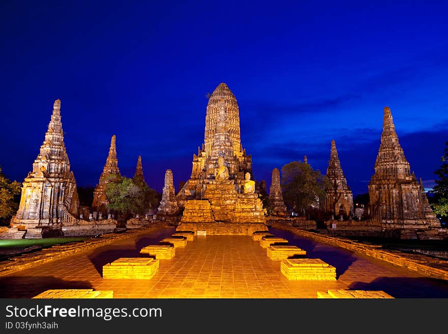 Temple in Ayutthaya ancient Thailand