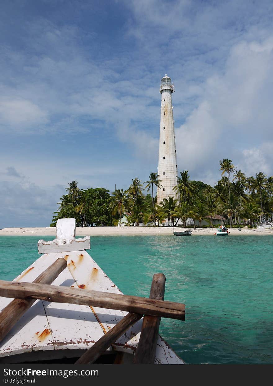 Watch tower on a tropical island