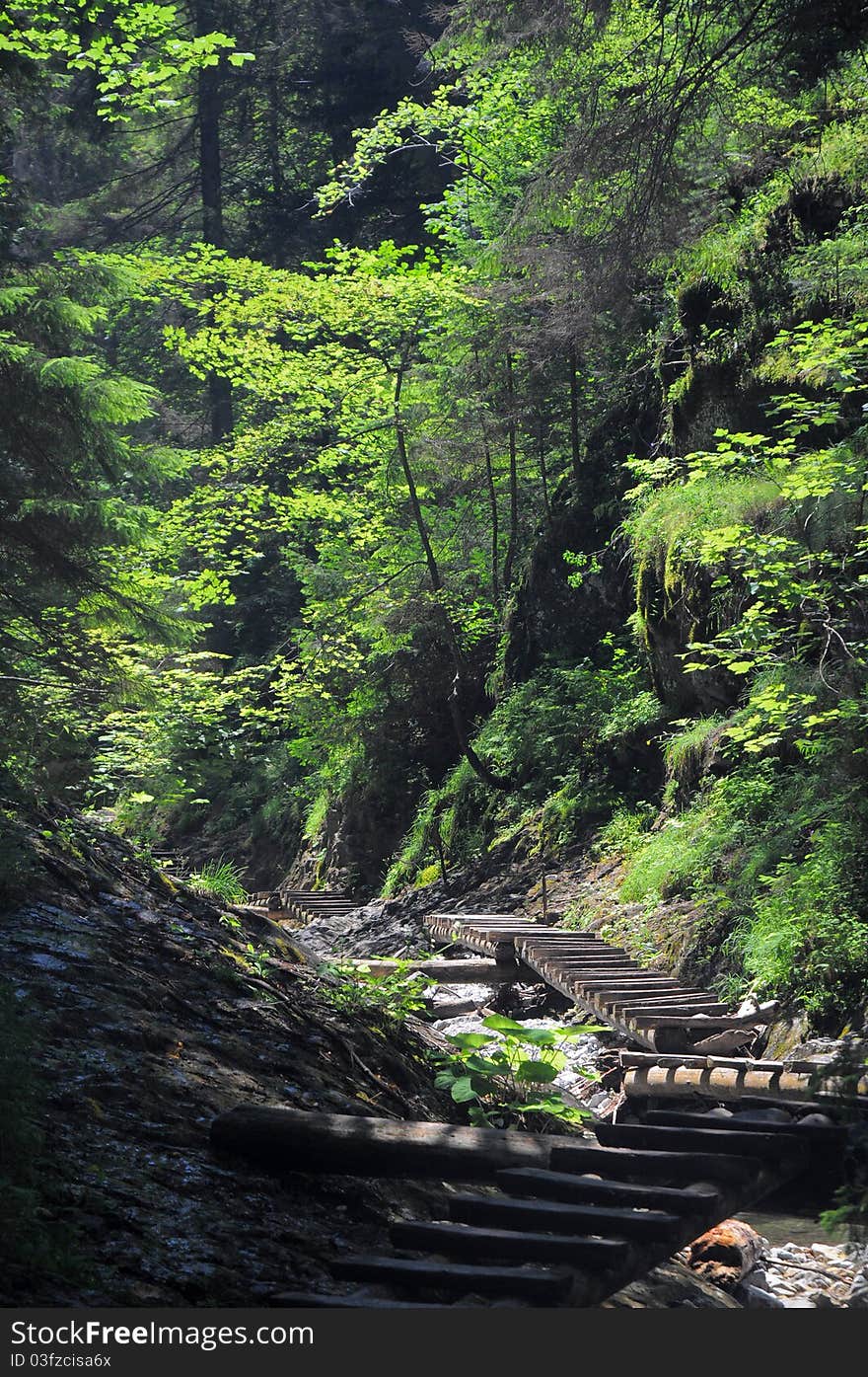 Slovak Paradise (slovak: Slovensky raj) - famous hiking destination in Slovakia