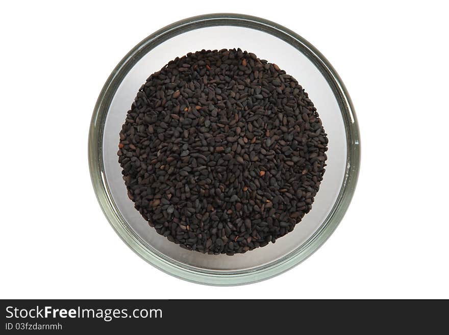 Raw black sesame (sesamum indicum)