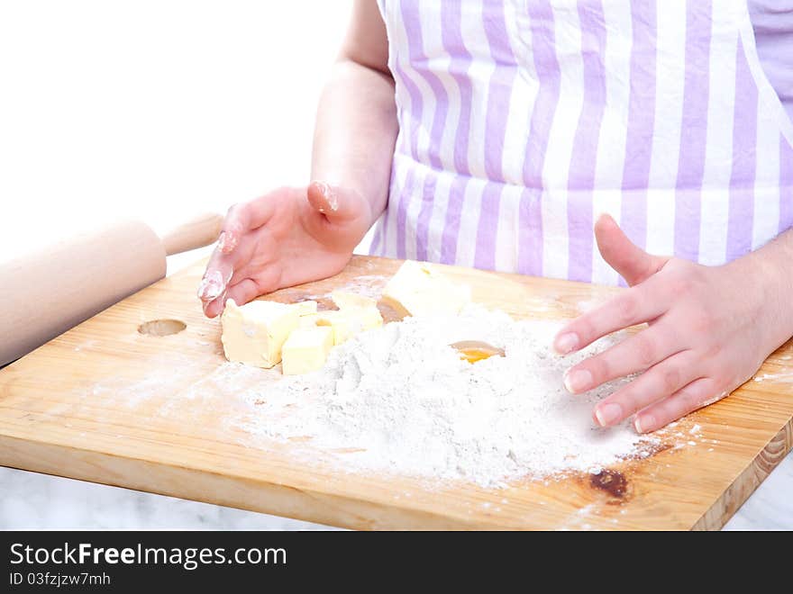 Kneading dough