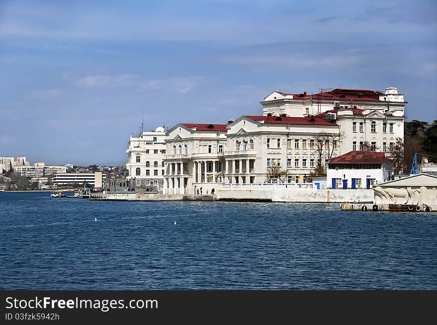 The beautiful architecture on the sea in Crimea. The beautiful architecture on the sea in Crimea