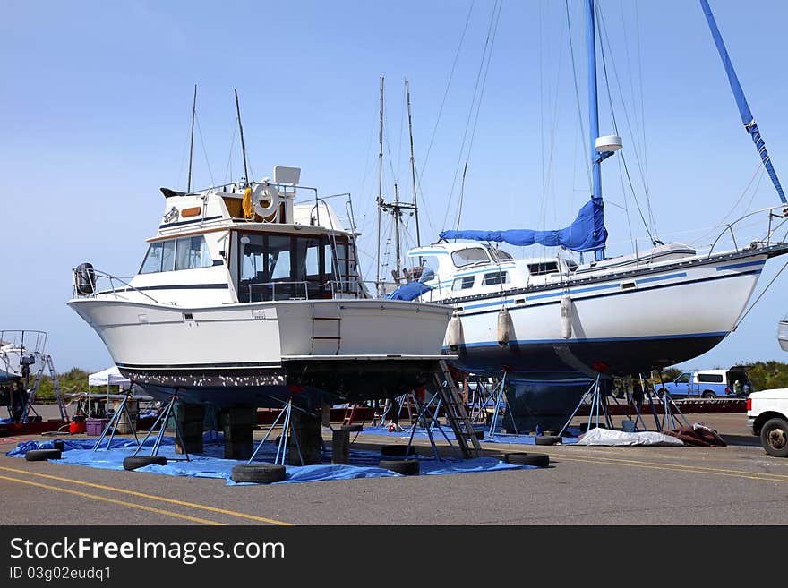 Repair yard for boats, Astoria OR.