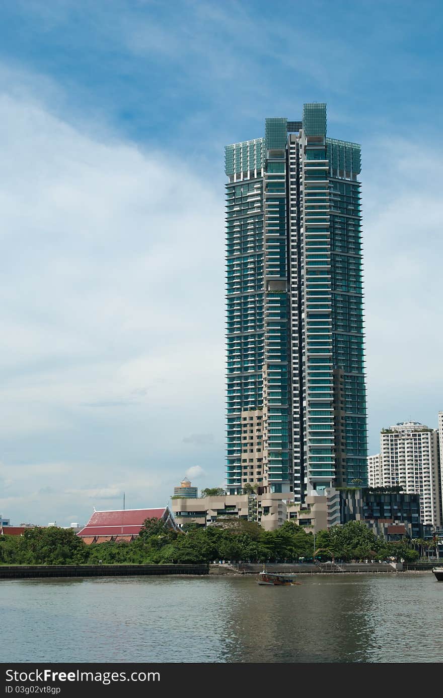 Building tower in Bangkok, Thailand