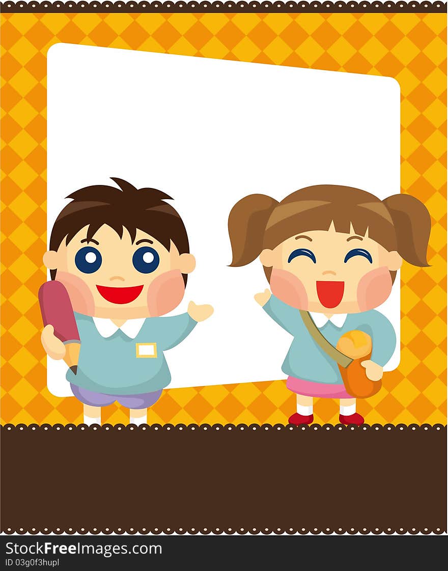 Cartoon Kid Card