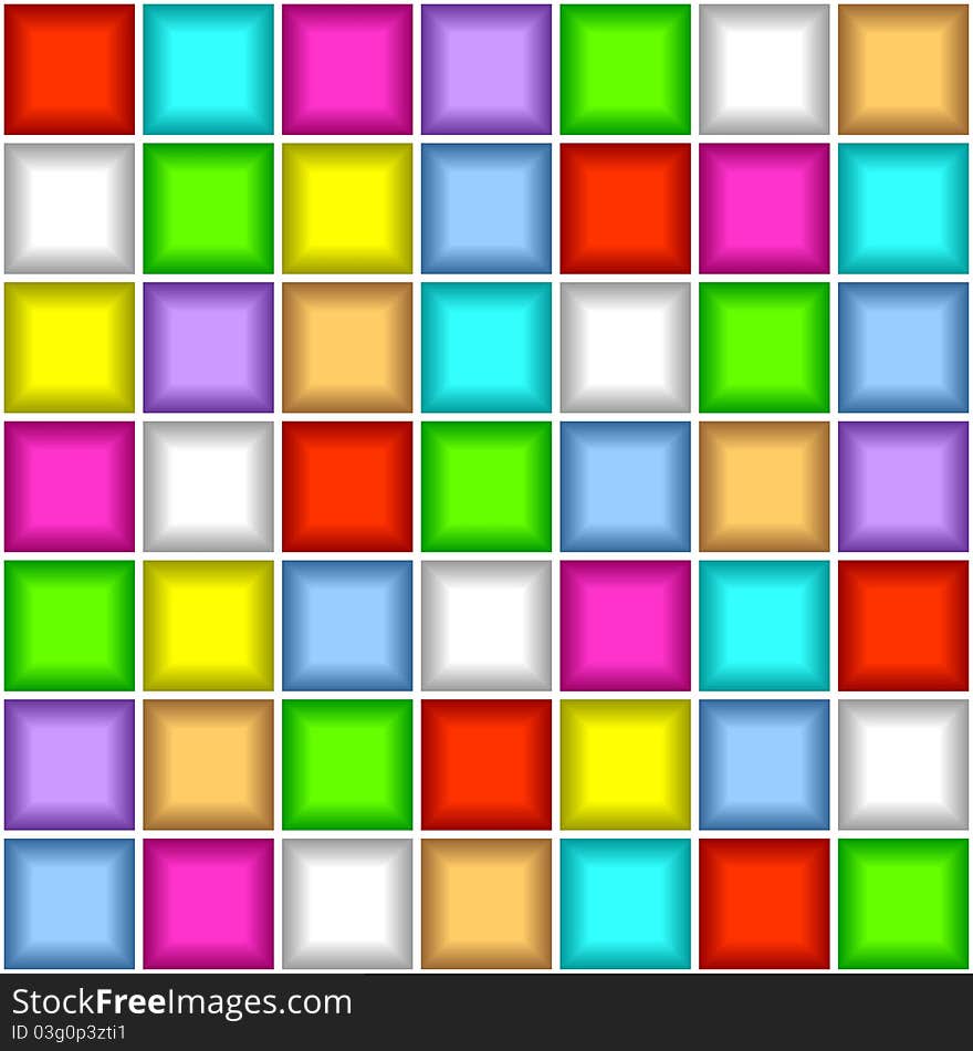 Seamless background from square tiles. Tiles of different color. Seamless background from square tiles. Tiles of different color.