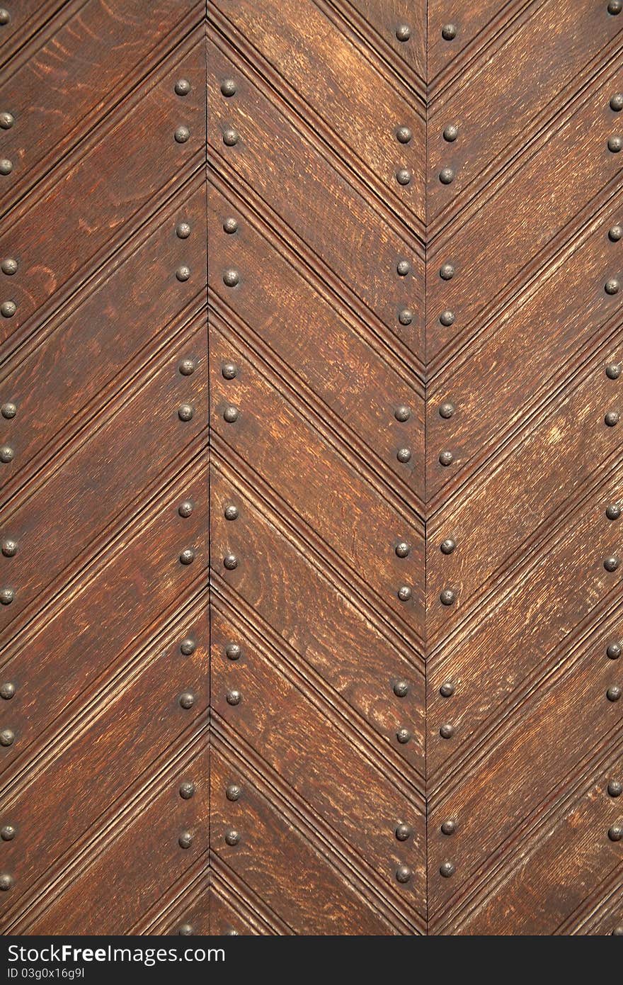 Close-up of old wooden doors. Close-up of old wooden doors